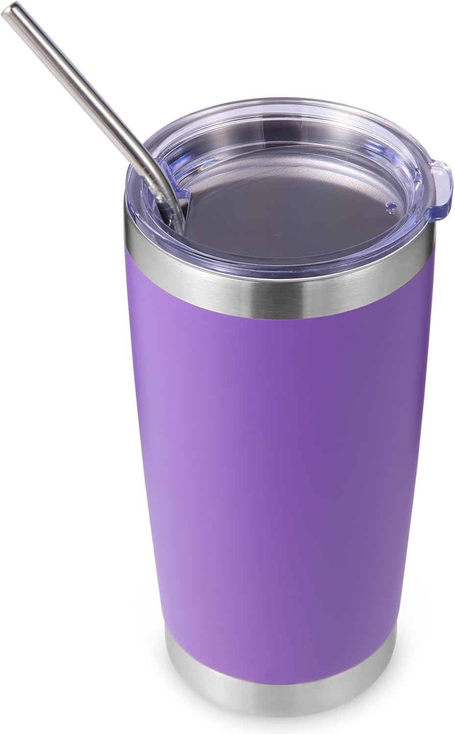 Mug isotherme: avec paille, double paroi, isolé, 600ml