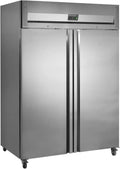 Réfrigérateur à Armoire 2 Portes en Acier Inoxydable 954L