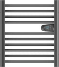 BESTHERM - Radiateur sèche-serviettes électrique 300W 62x54cm HESTIA noir