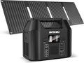 Générateur Solaire Portable 96Wh, Batterie LiFePO4 30000mAh avec Panneau 40W, Prise 230V, pour Camping et Jardin